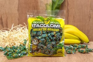 Bala de banana embrulhada 500g